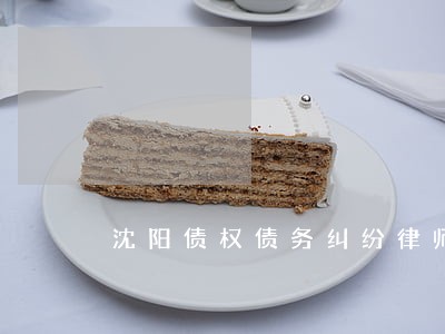 沈阳债权债务纠纷律师电话 沈阳债权债务纠纷律师电话