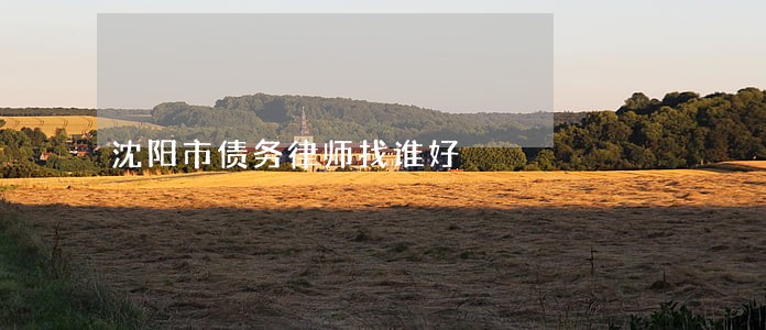 沈阳市债务律师找谁好 沈阳市债务律师找谁好