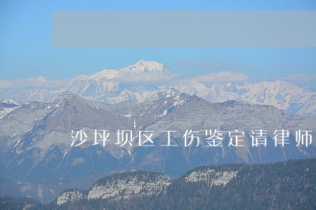 沙坪坝区工伤鉴定请律师 沙坪坝区工伤鉴定请律师