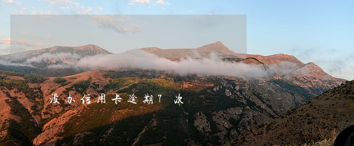 没办信用卡逾期7次 没办信用卡逾期7次