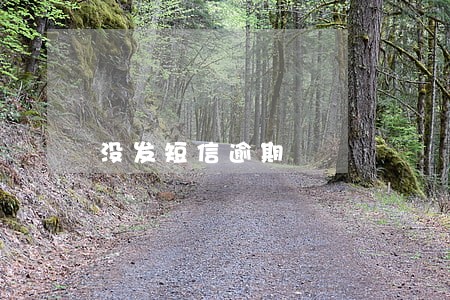 没发短信逾期 没发短信逾期