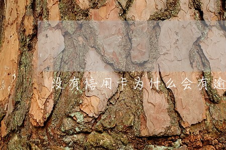 没有信用卡为什么会有逾期 没有信用卡为什么会有逾期