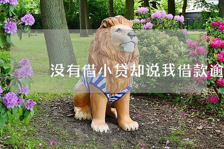 没有借小贷却说我借款逾期了 没有借小贷却说我借款逾期了