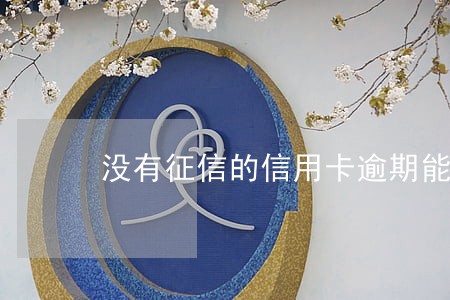 没有征信的信用卡逾期能办理吗