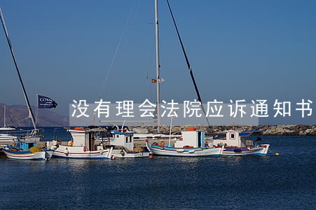 没有理会法院应诉通知书 没有理会法院应诉通知书