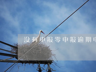 没有申报零申报逾期申报里无记录 没有申报零申报逾期申报里无记录