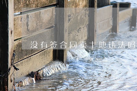 没有签合同卖土地违法吗 没有签合同卖土地违法吗