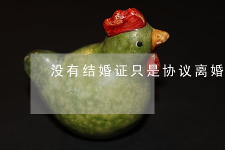 没有结婚证只是协议离婚 没有结婚证只是协议离婚
