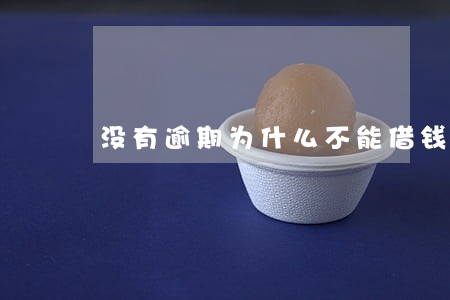 没有逾期为什么不能借钱 没有逾期为什么不能借钱