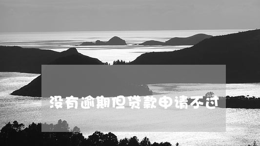 没有逾期但贷款申请不过 没有逾期但贷款申请不过