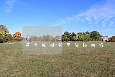 没有逾期就不能协商吗 没有逾期就不能协商吗