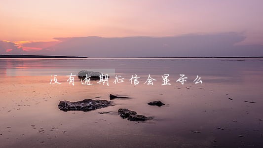 没有逾期征信会显示么 没有逾期征信会显示么