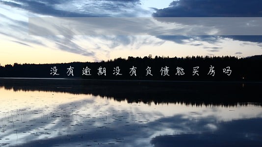 没有逾期没有负债能买房吗 没有逾期没有负债能买房吗