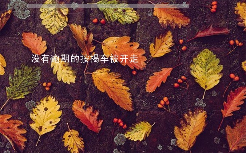 没有逾期的按揭车被开走 没有逾期的按揭车被开走