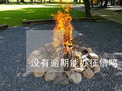 没有逾期能办征信吗 没有逾期能办征信吗