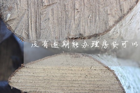 没有逾期能办理房贷可以吗 没有逾期能办理房贷可以吗