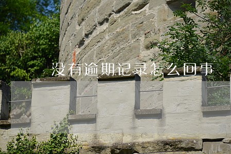 没有逾期记录怎么回事 没有逾期记录怎么回事