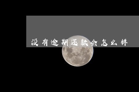 没有逾期还款会怎么样 没有逾期还款会怎么样