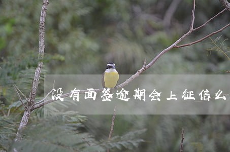 没有面签逾期会上征信么 没有面签逾期会上征信么