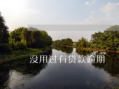 没用过有贷款逾期 没用过有贷款逾期