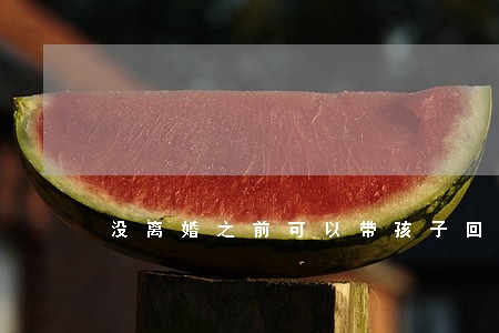 没离婚之前可以带孩子回家玩吗 没离婚之前可以带孩子回家玩吗