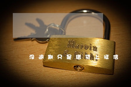 没逾期只是借贷上征信 没逾期只是借贷上征信
