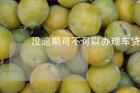 没逾期可不可以办理车贷 没逾期可不可以办理车贷