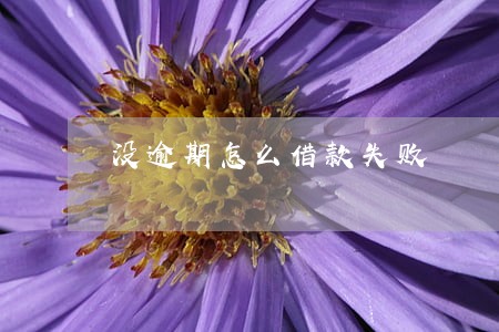 没逾期怎么借款失败 没逾期怎么借款失败