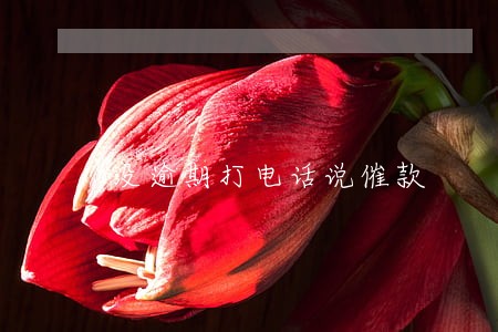 没逾期打电话说催款 没逾期打电话说催款