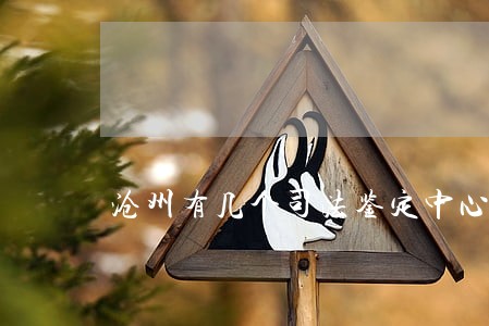 沧州有几个司法鉴定中心 沧州有几个司法鉴定中心