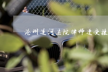 沧州运河法院律师遭受搜身事件