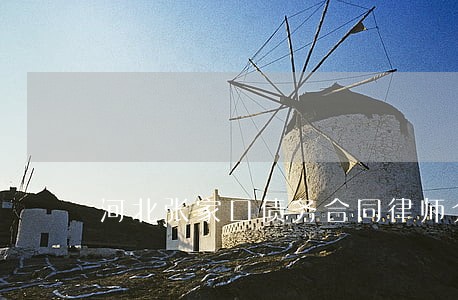 河北张家口债务合同律师介绍 河北张家口债务合同律师介绍