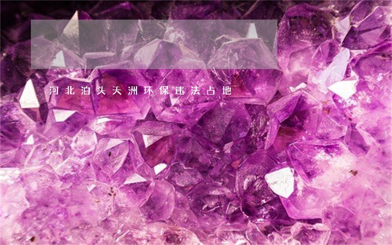 河北泊头天洲环保违法占地 河北泊头天洲环保违法占地