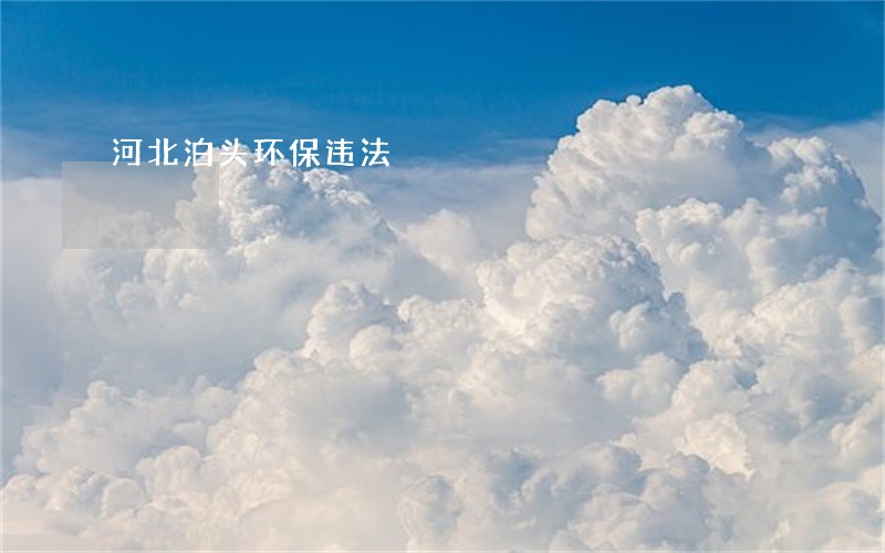 河北泊头环保违法 河北泊头环保违法