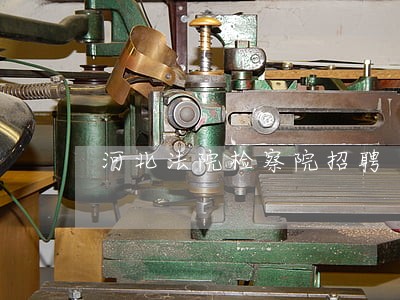 河北法院检察院招聘