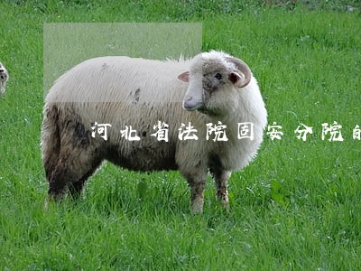河北省法院固安分院的地址 河北省法院固安分院的地址
