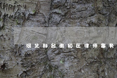 河北邢台南和区律师事务所名录 河北邢台南和区律师事务所名录