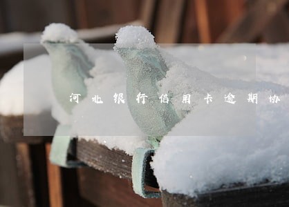 河北银行信用卡逾期协商 河北银行信用卡逾期协商
