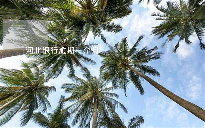 河北银行逾期三个月 河北银行逾期三个月