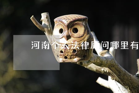 河南个人法律顾问哪里有 河南个人法律顾问哪里有