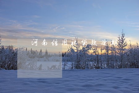 河南信用社贷款逾期 河南信用社贷款逾期