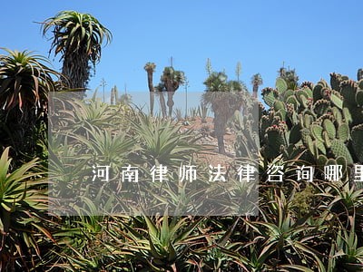 河南律师法律咨询哪里好 河南律师法律咨询哪里好
