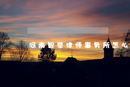 河南智举律师事务所怎么样 河南智举律师事务所怎么样