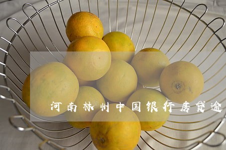 河南林州中国银行房贷逾期