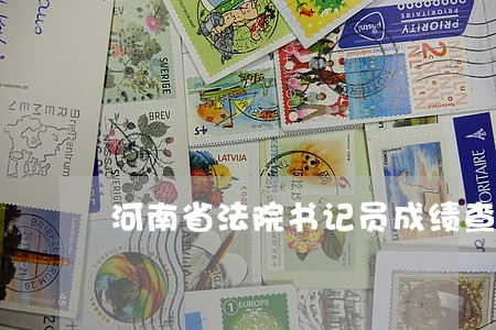 河南省法院书记员成绩查询时间 河南省法院书记员成绩查询时间