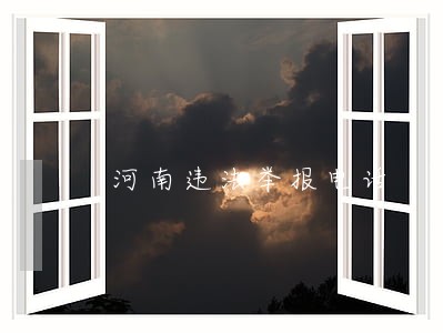 河南违法举报电话