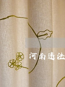 河南违法逾期未录入 河南违法逾期未录入