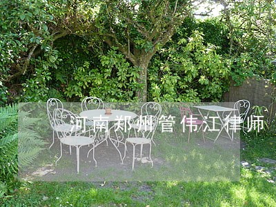 河南郑州管伟江律师 河南郑州管伟江律师
