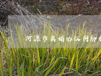 河源市离婚协议纠纷律师法律咨询