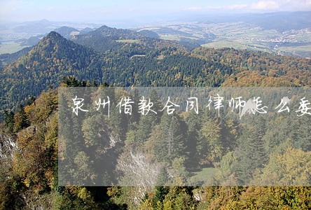 泉州借款合同律师怎么委托 泉州借款合同律师怎么委托